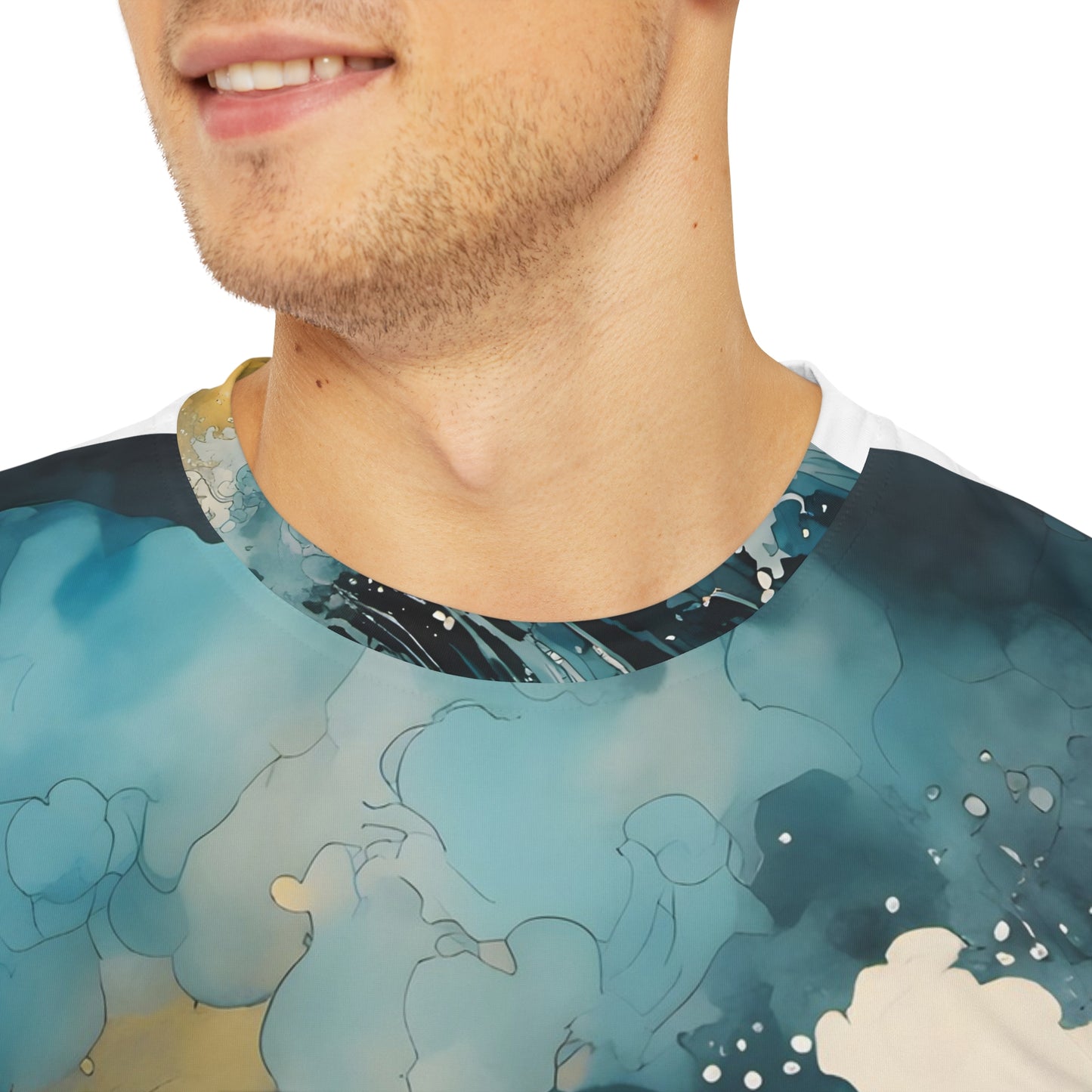 Men's Polyester Tee (AOP)_Rough Sea