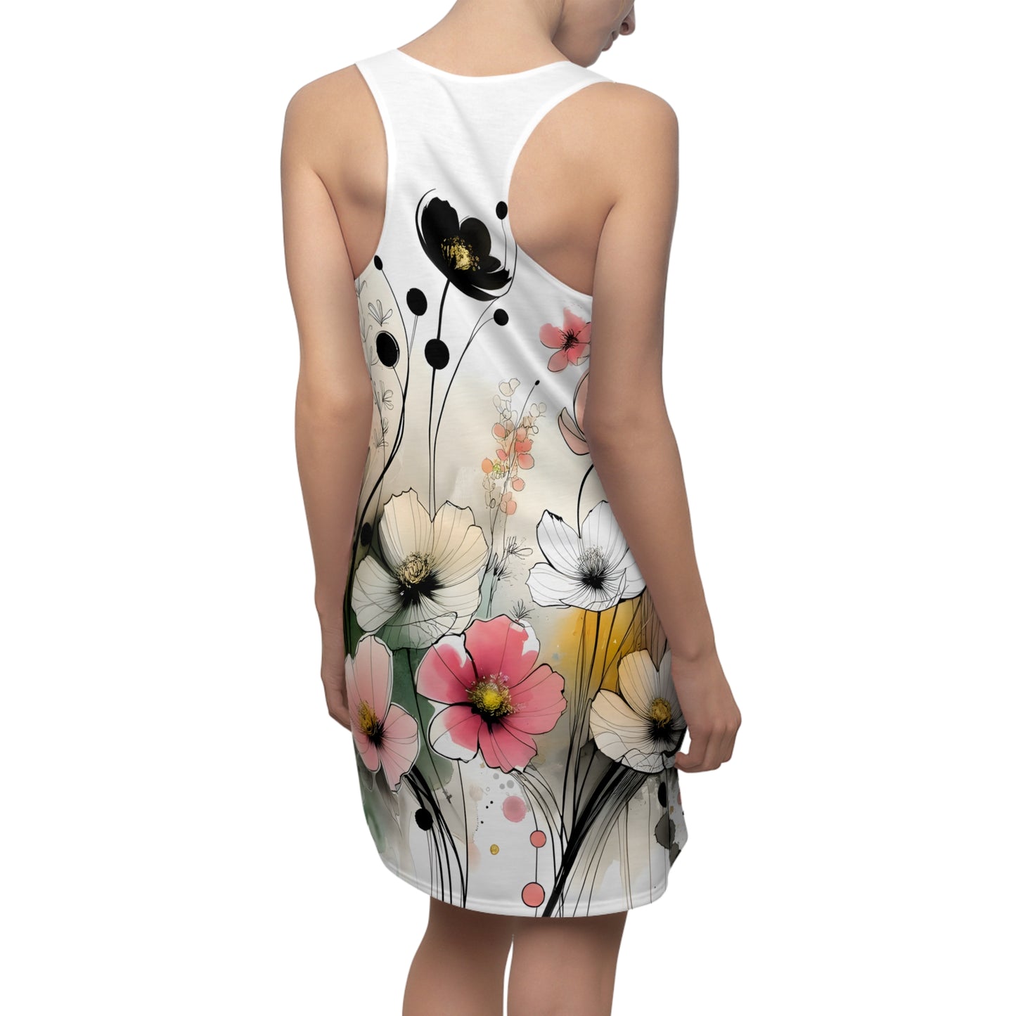 Women's Cut & Sew Racerback Dress (AOP)_Wild Flower