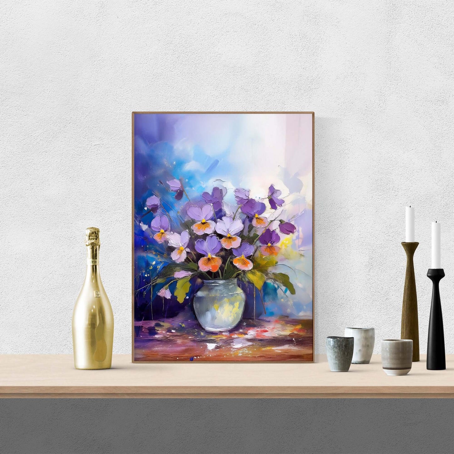 Vase with Violets_Digital Download
