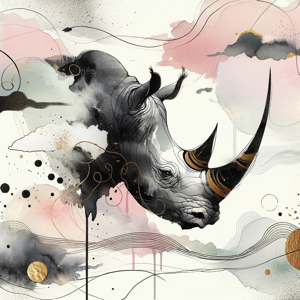 Go alone like a rhinoceros_Black