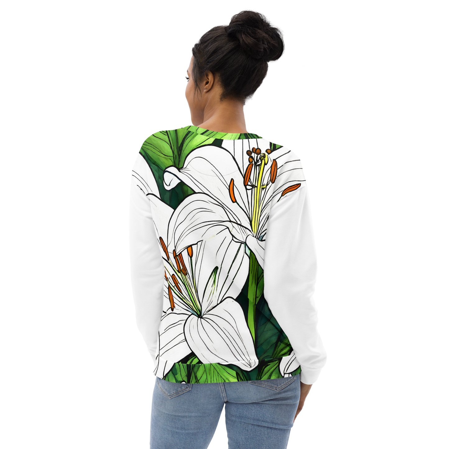 Unisex Sweatshirt_White Lily