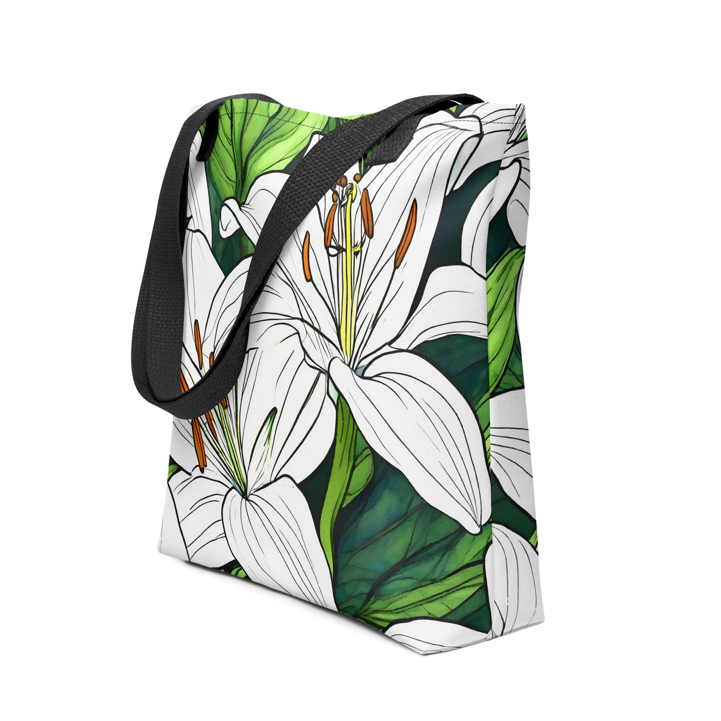 Tote bag_Whtie Lily