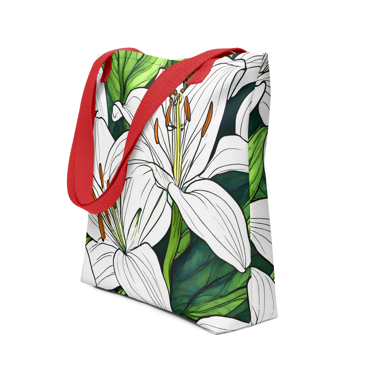 Tote bag_Whtie Lily