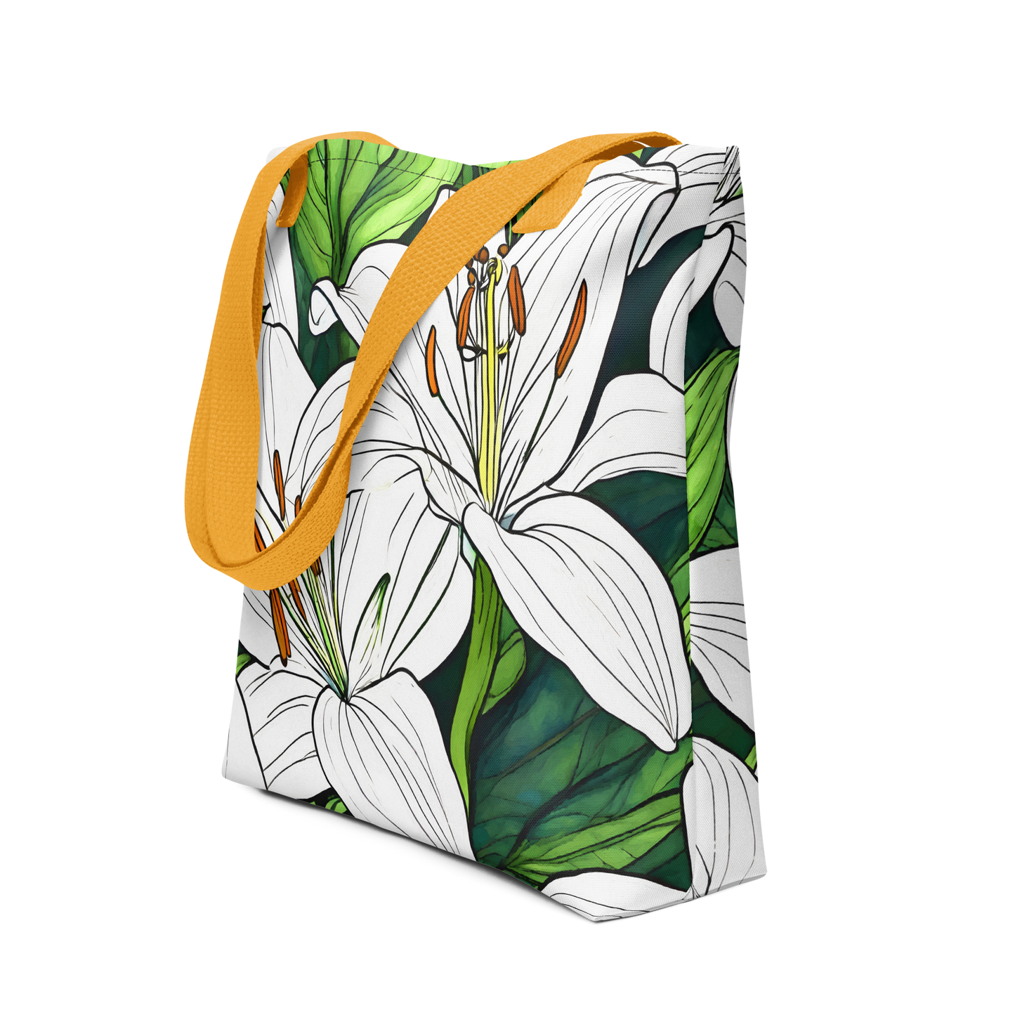 Tote bag_Whtie Lily