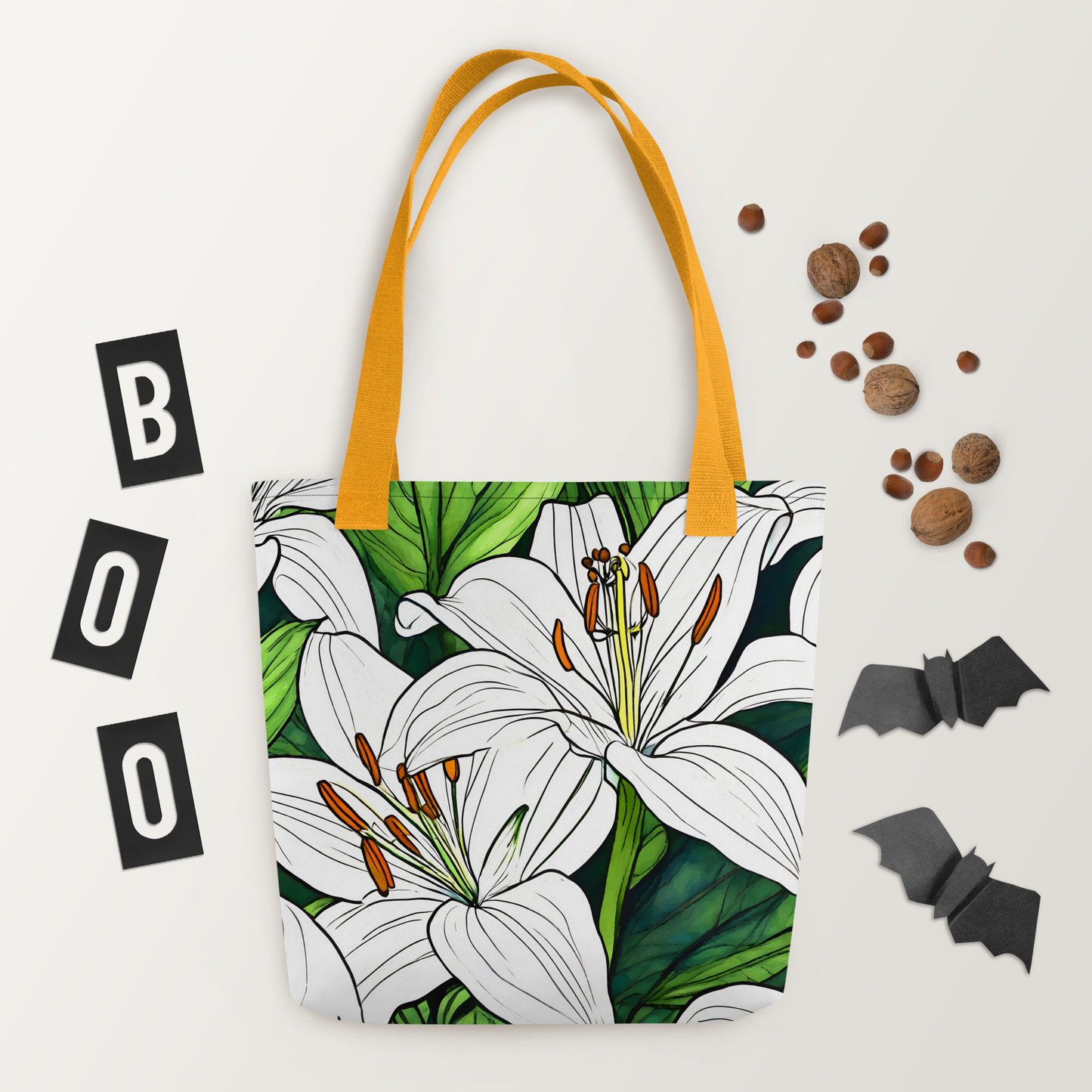 Tote bag_Whtie Lily