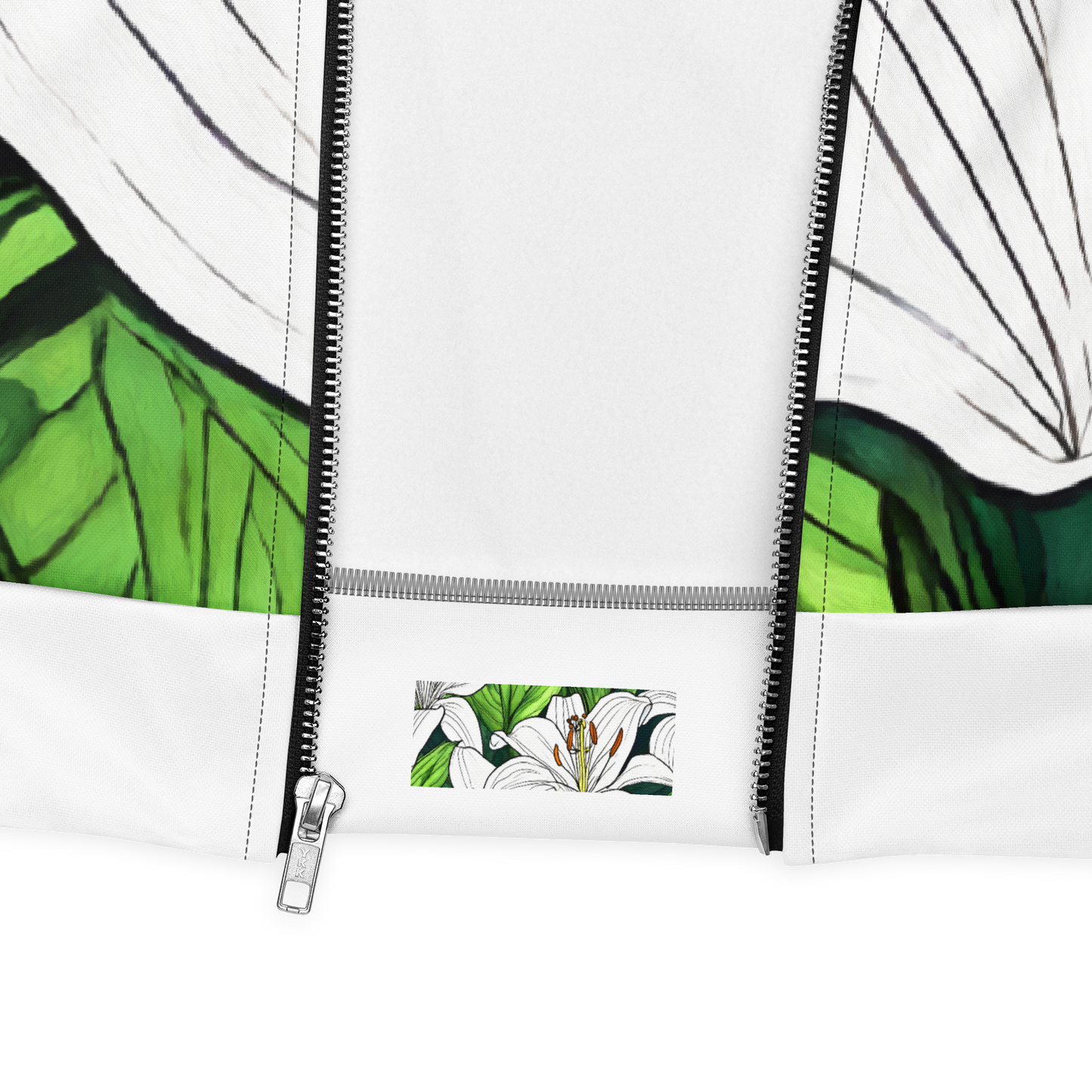 Unisex Bomber Jacket_White Lily