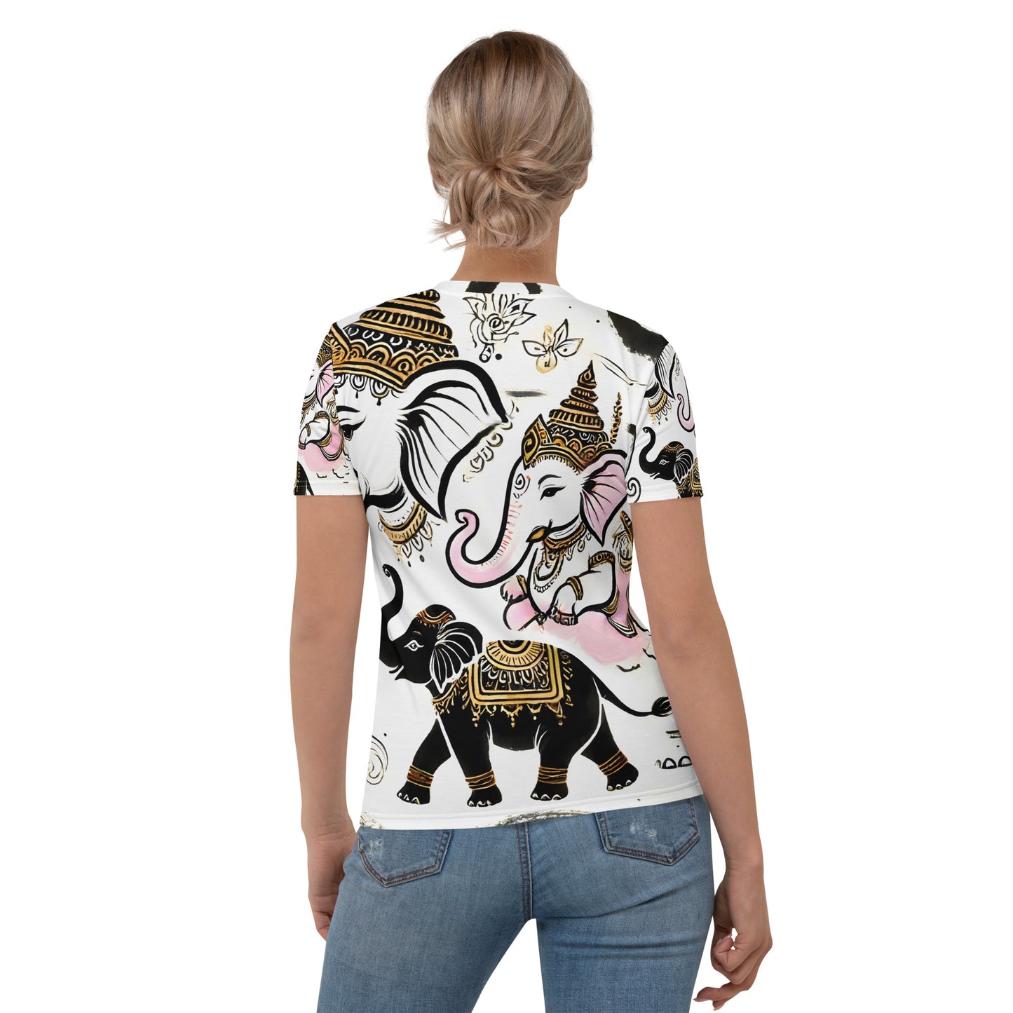 Women's T-shirt_white elephant Airavata