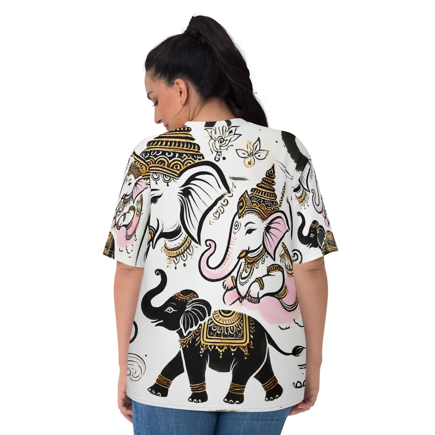 Women's T-shirt_white elephant Airavata