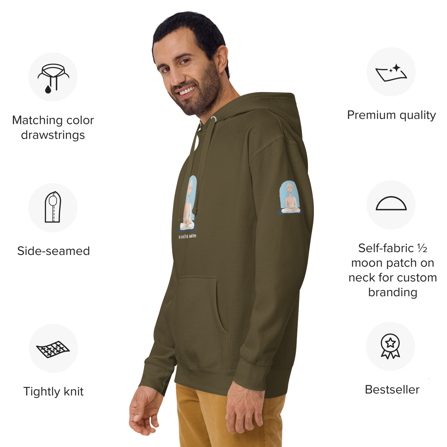 Unisex Hoodie-The Beautiful Buddha