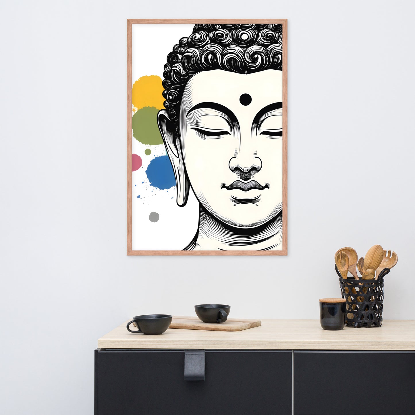Buddha's contemplation_Framed poster