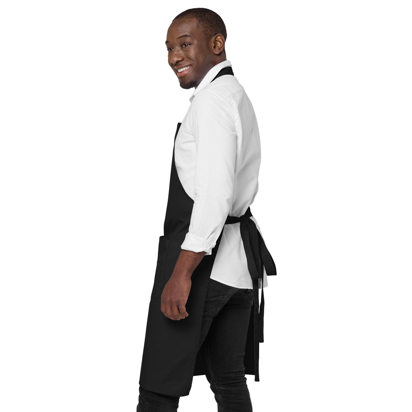 Organic cotton apron_Black, Navy