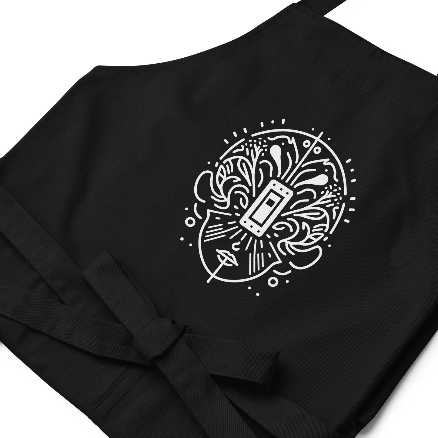 Organic cotton apron_Black, Navy