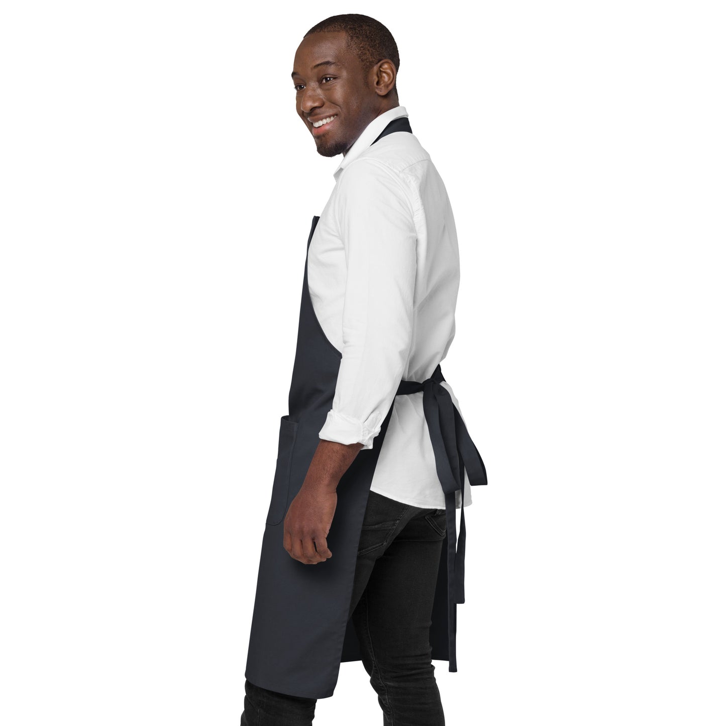 Organic cotton apron_Black, Navy