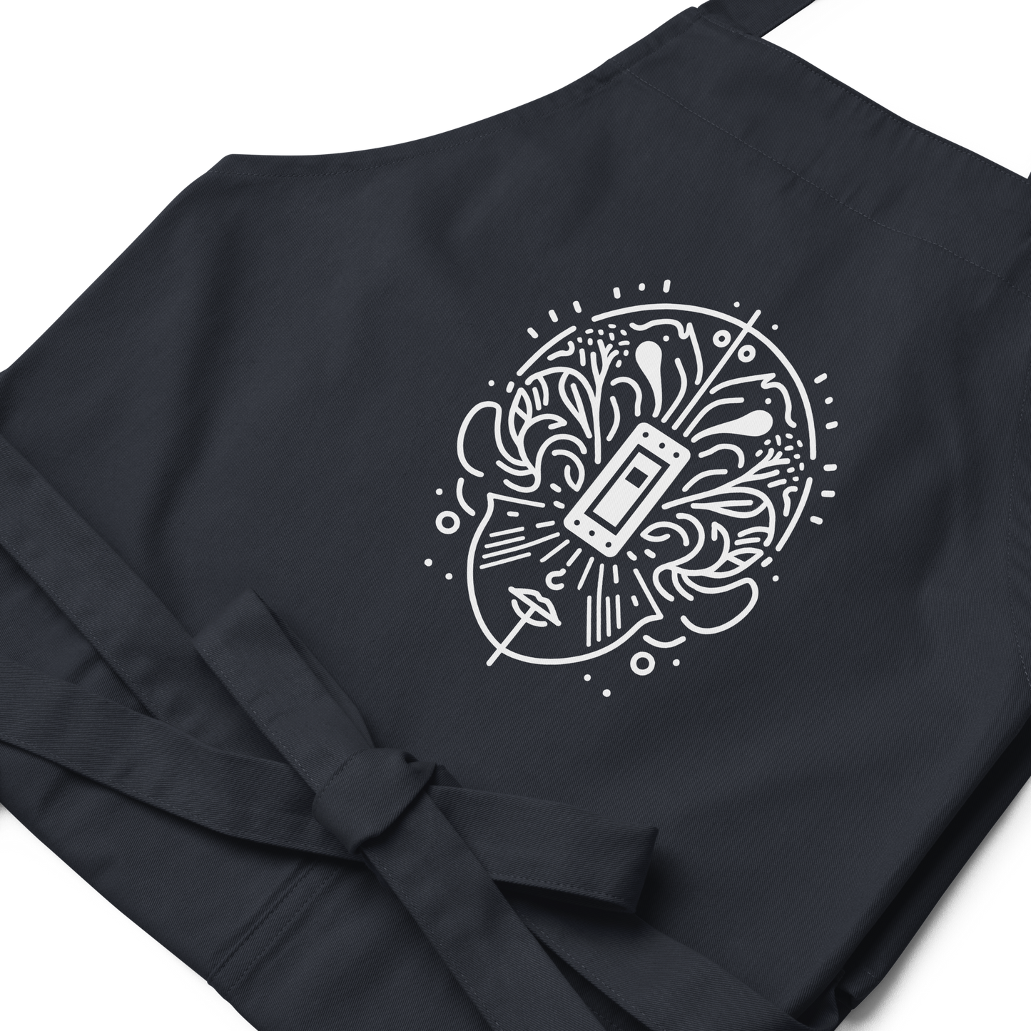 Organic cotton apron_Black, Navy