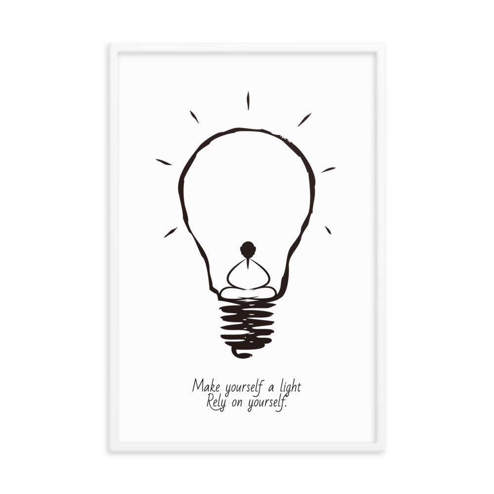 Framed photo paper poster_Make yourself a light