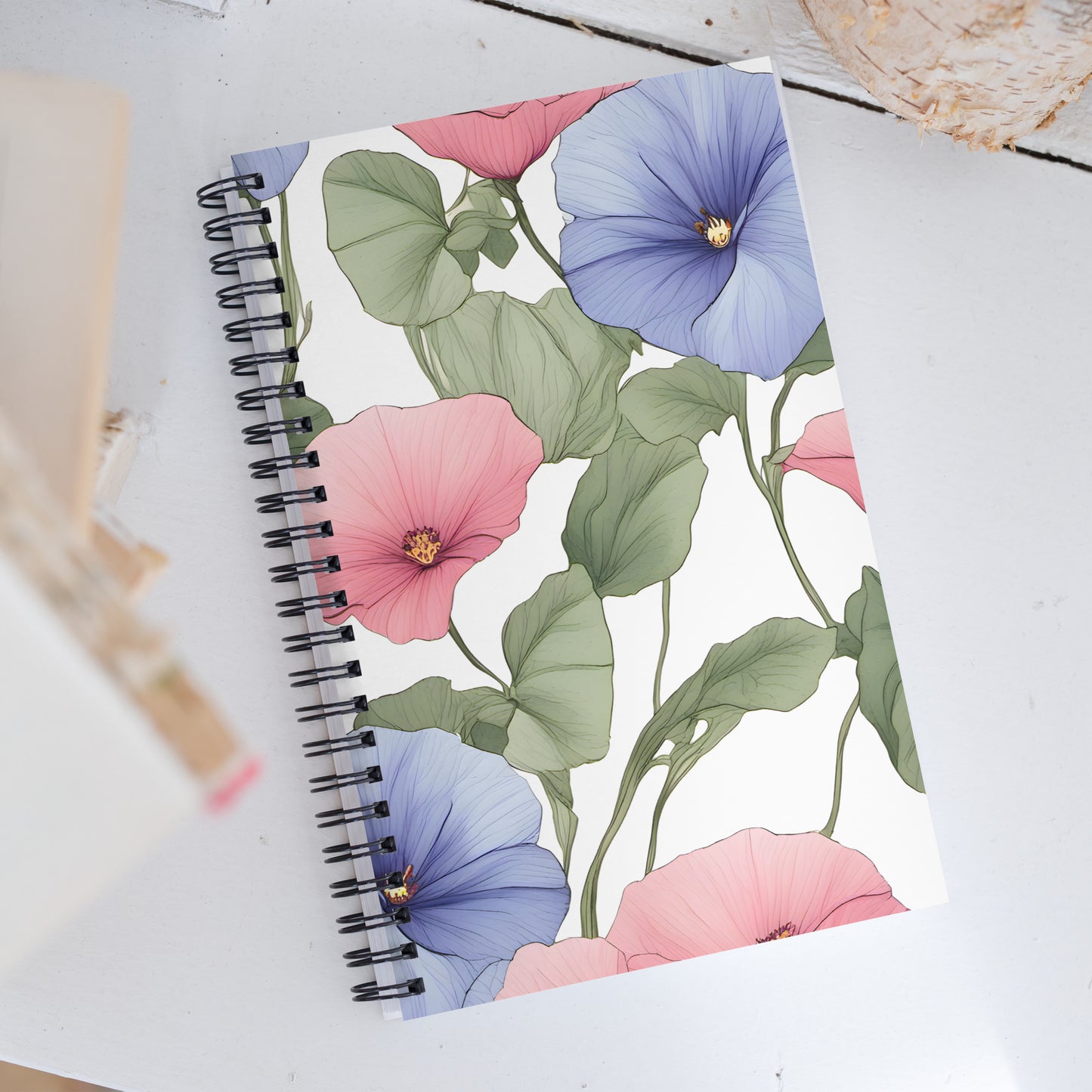 Spiral notebook_Morning glory