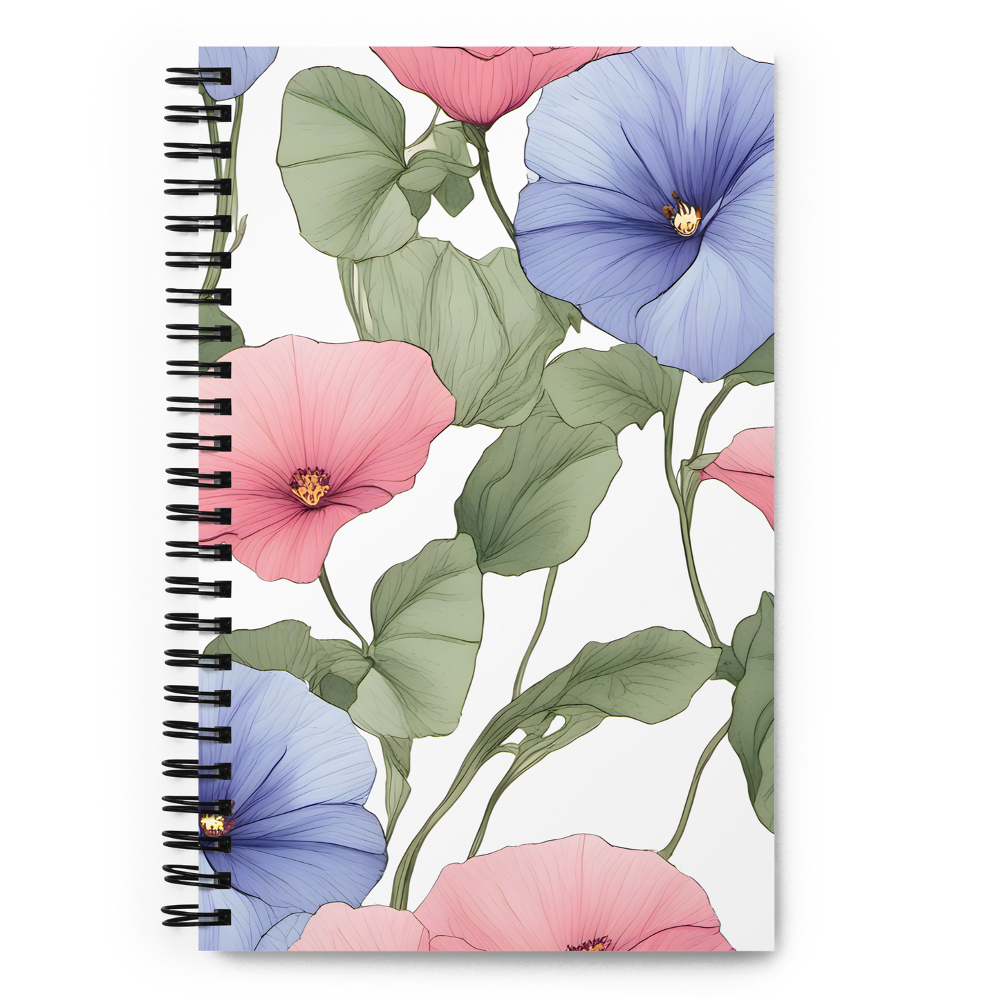 Spiral notebook_Morning glory
