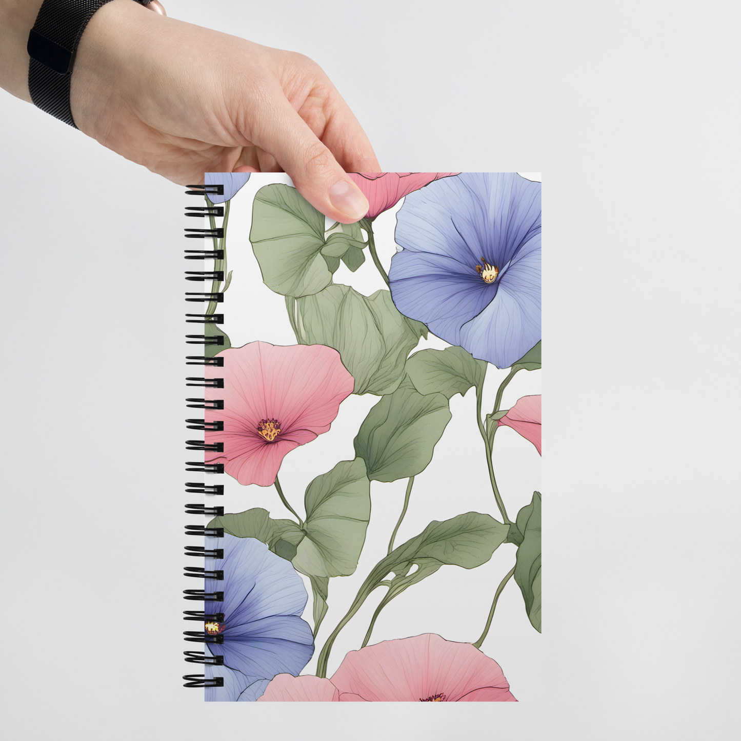 Spiral notebook_Morning glory