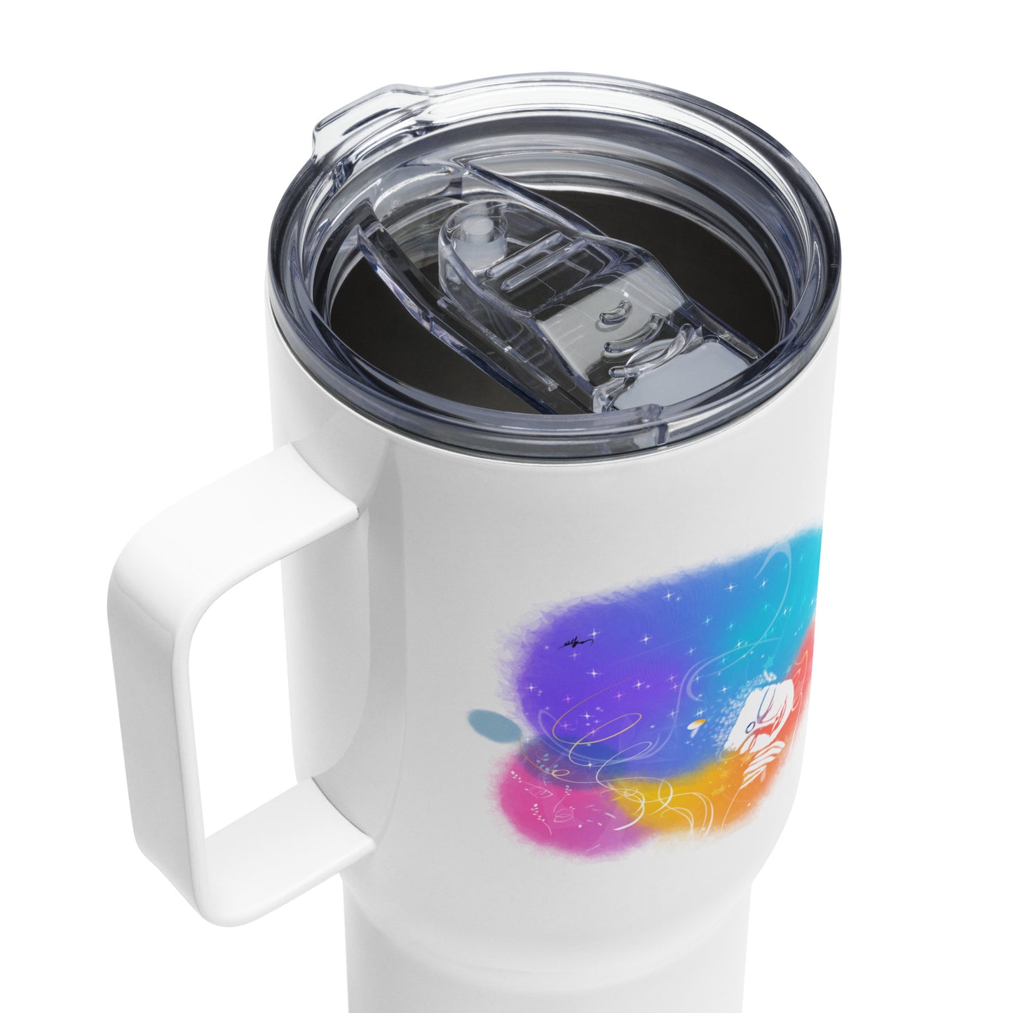 Travel mug with a handle_siesta