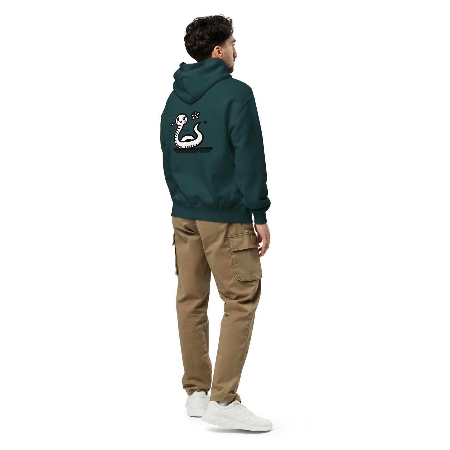 Unisex oversized hoodie_Humorous Snake