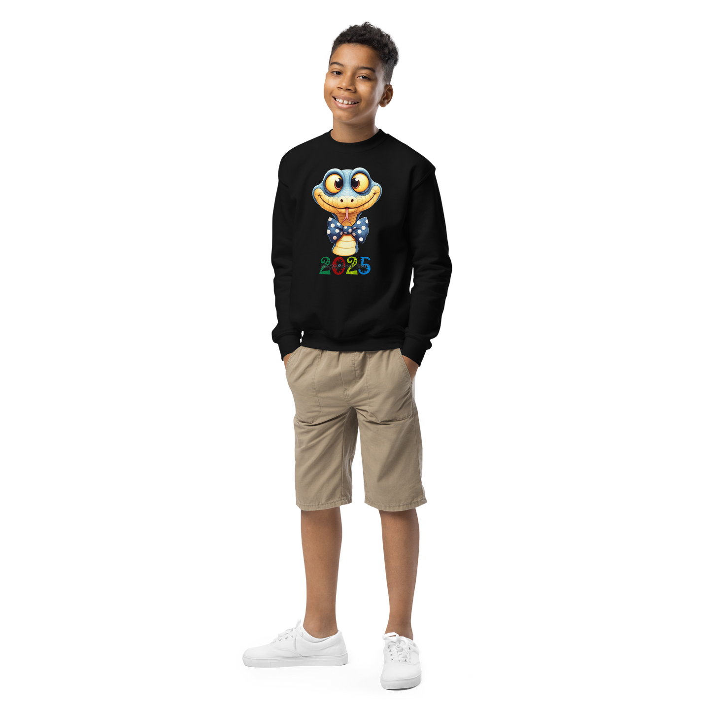 Youth crewneck sweatshirt_Happy New Year, Snake