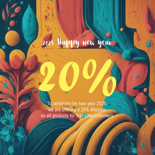 To celebrate the New Year 2025, we are offering 20% off for new customers.