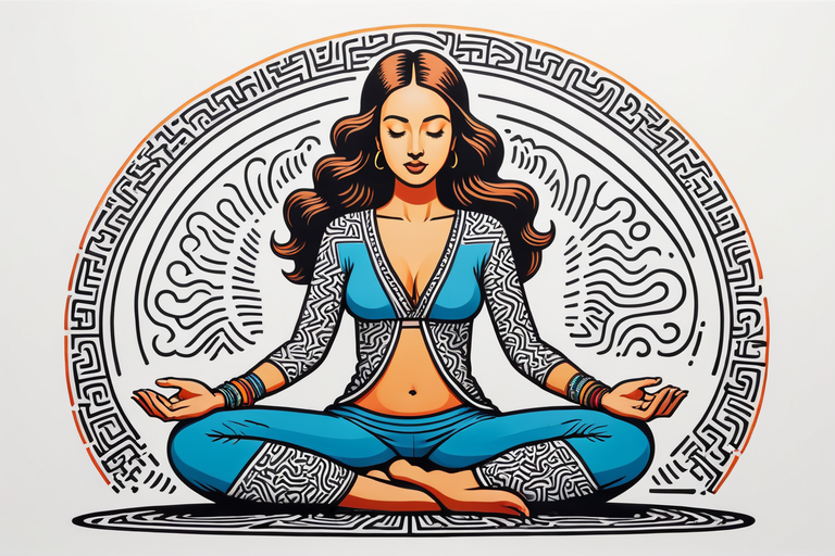 Women meditation_Digital Download