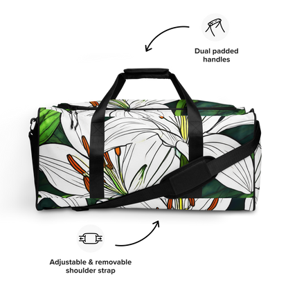 Duffle bag_white Lily