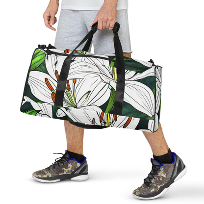 Duffle bag_white Lily