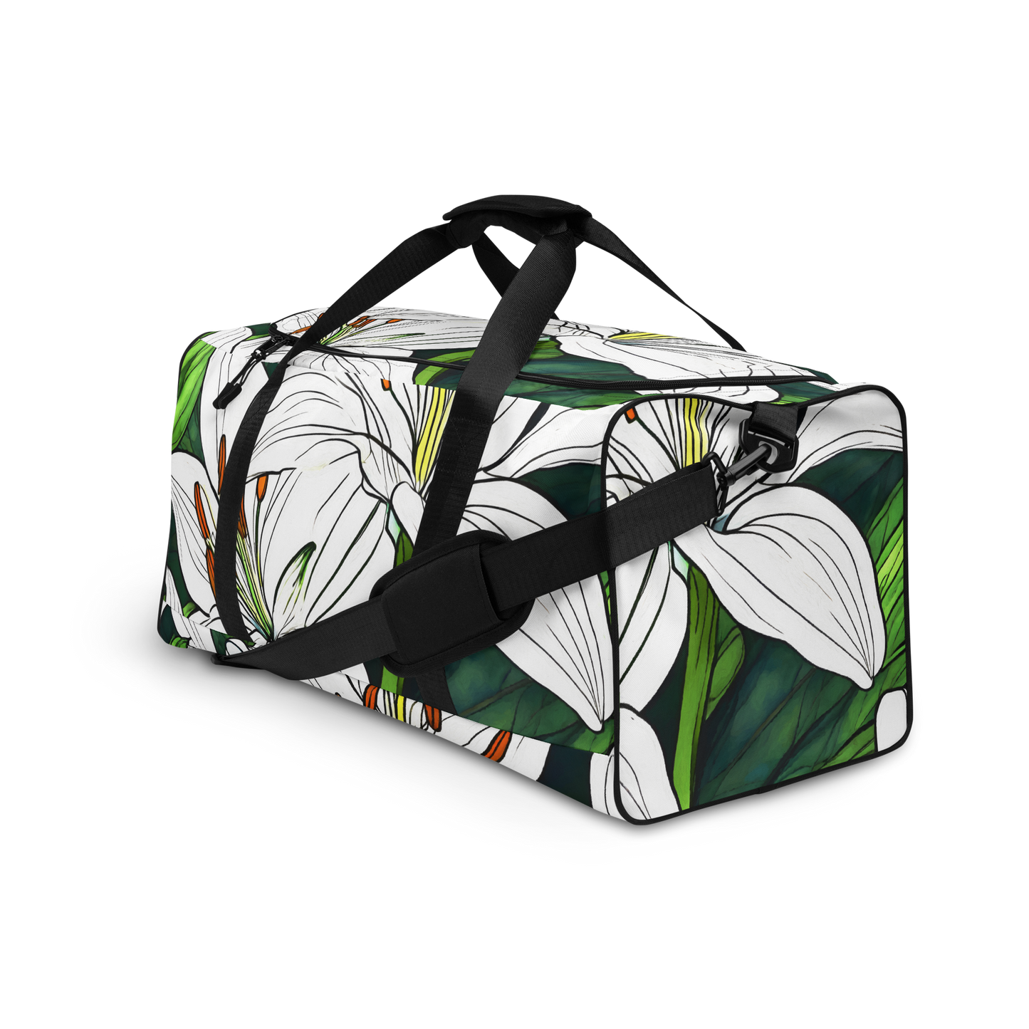 Duffle bag_white Lily