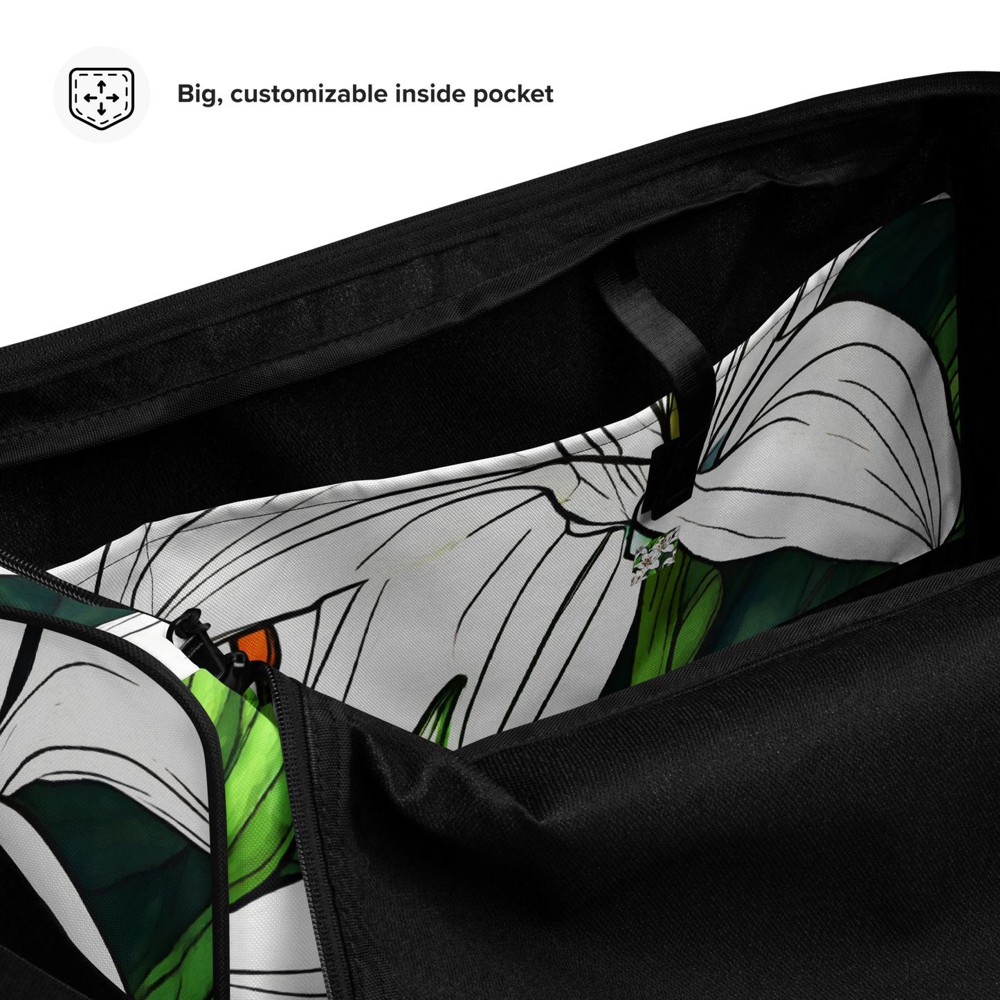 Duffle bag_white Lily