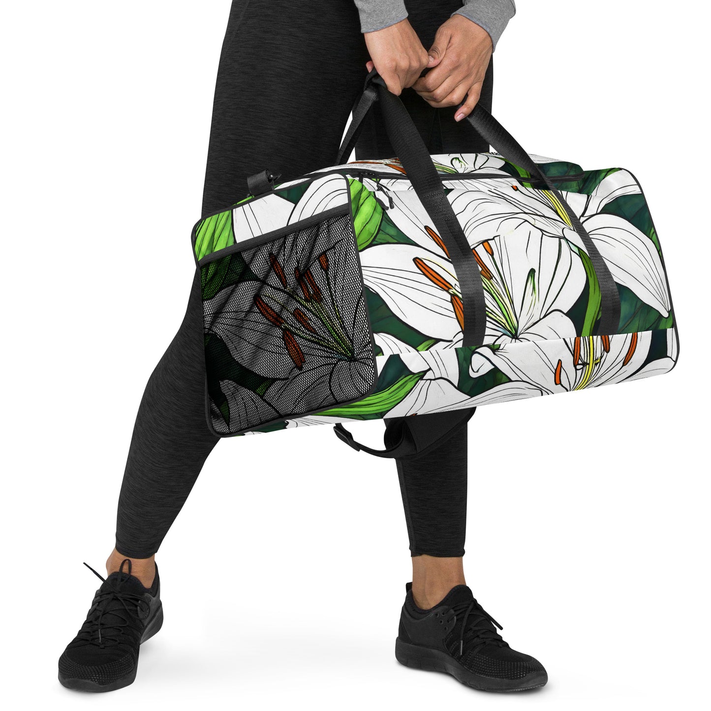 Duffle bag_white Lily