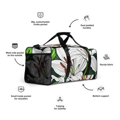 Duffle bag_white Lily