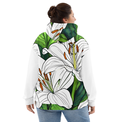 Unisex Hoodie_White Lily