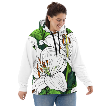 Unisex Hoodie_White Lily