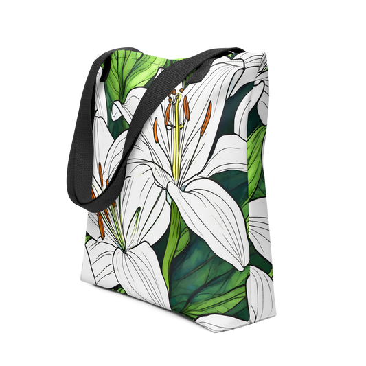 Tote bag_Whtie Lily