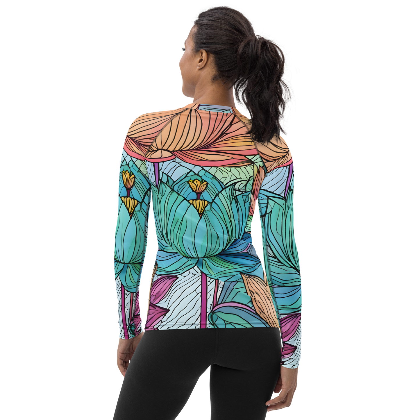 Women's Rash Guard_Lotus