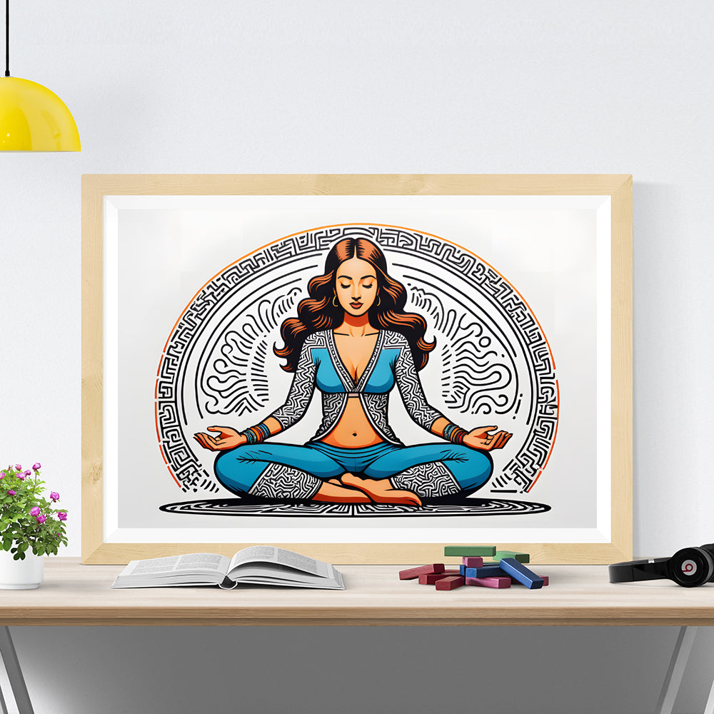 Women meditation_Digital Download