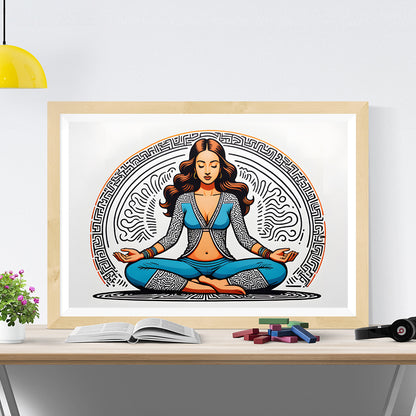 Women meditation_Digital Download