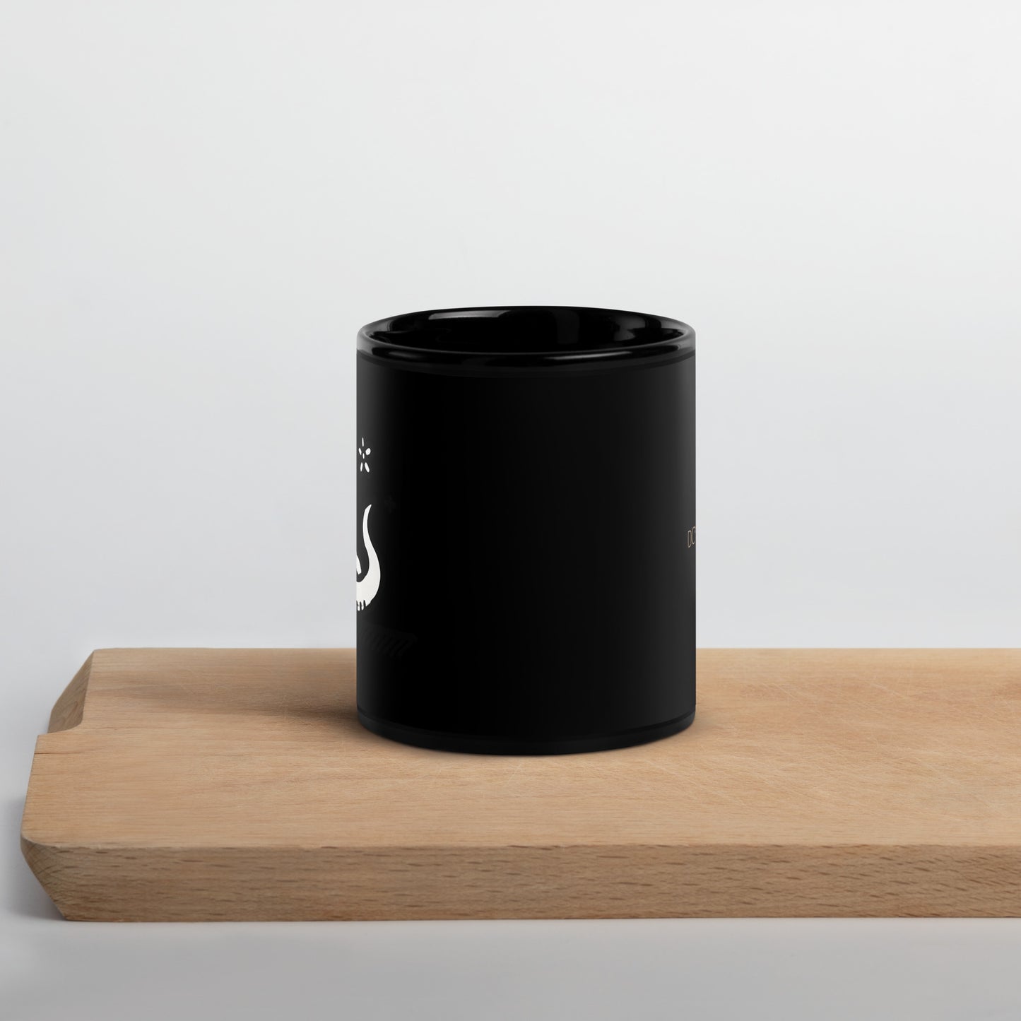 Black Glossy Mug_Cute Snake