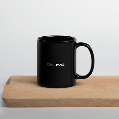 Black Glossy Mug_Cute Snake