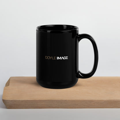 Black Glossy Mug_Cute Snake