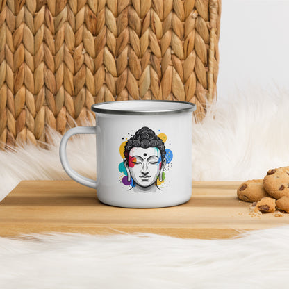 Siddhartha in meditation_Enamel Mug