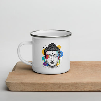 Siddhartha in meditation_Enamel Mug