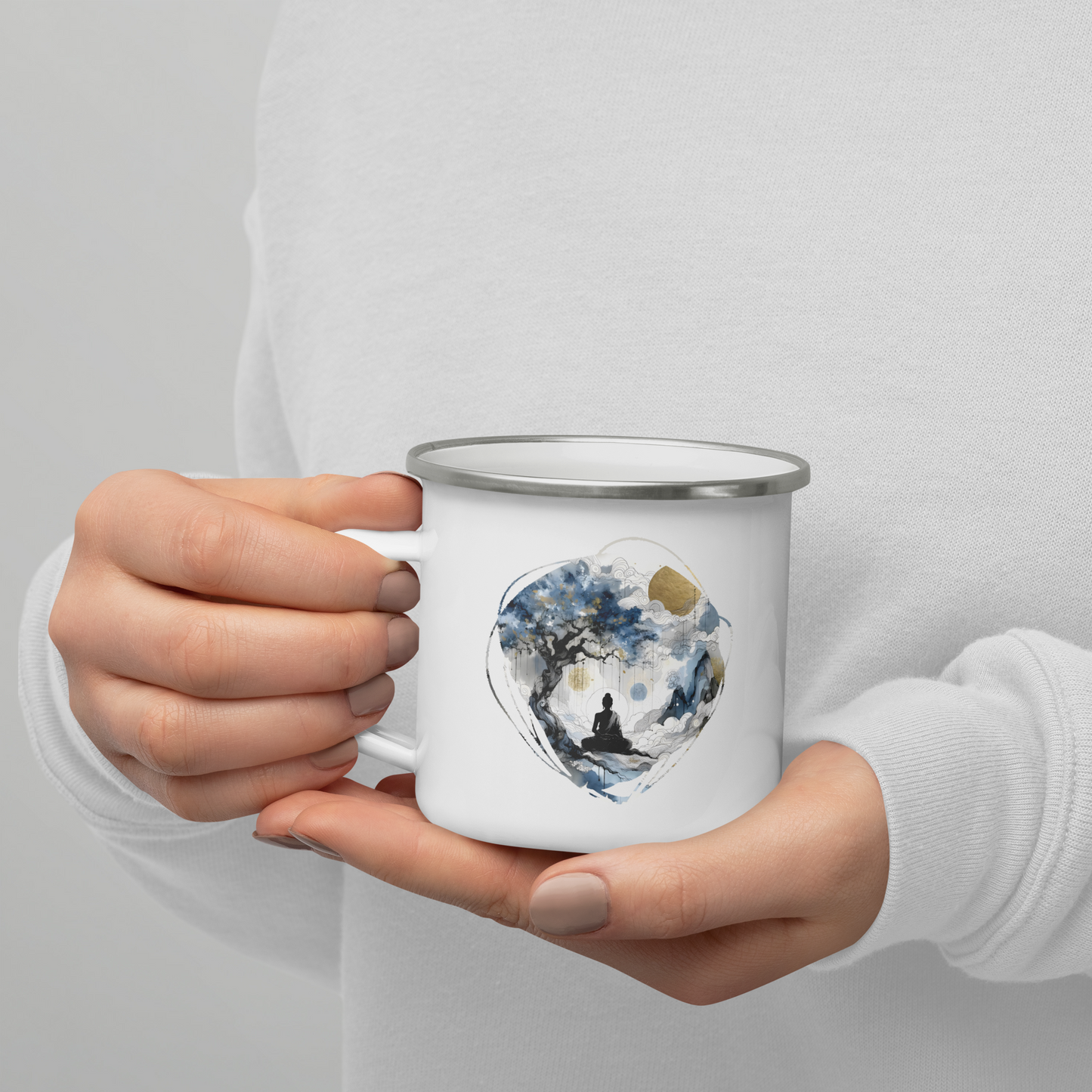 Enamel Mug_Enlightenment under the Bodhi tree