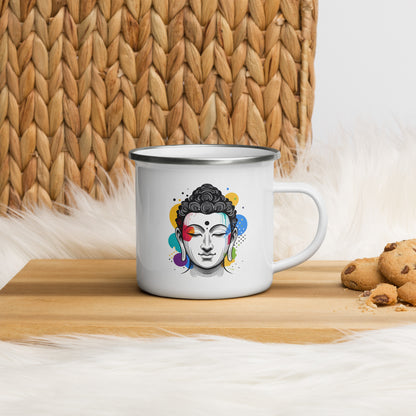 Siddhartha in meditation_Enamel Mug