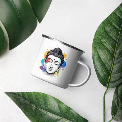 Siddhartha in meditation_Enamel Mug