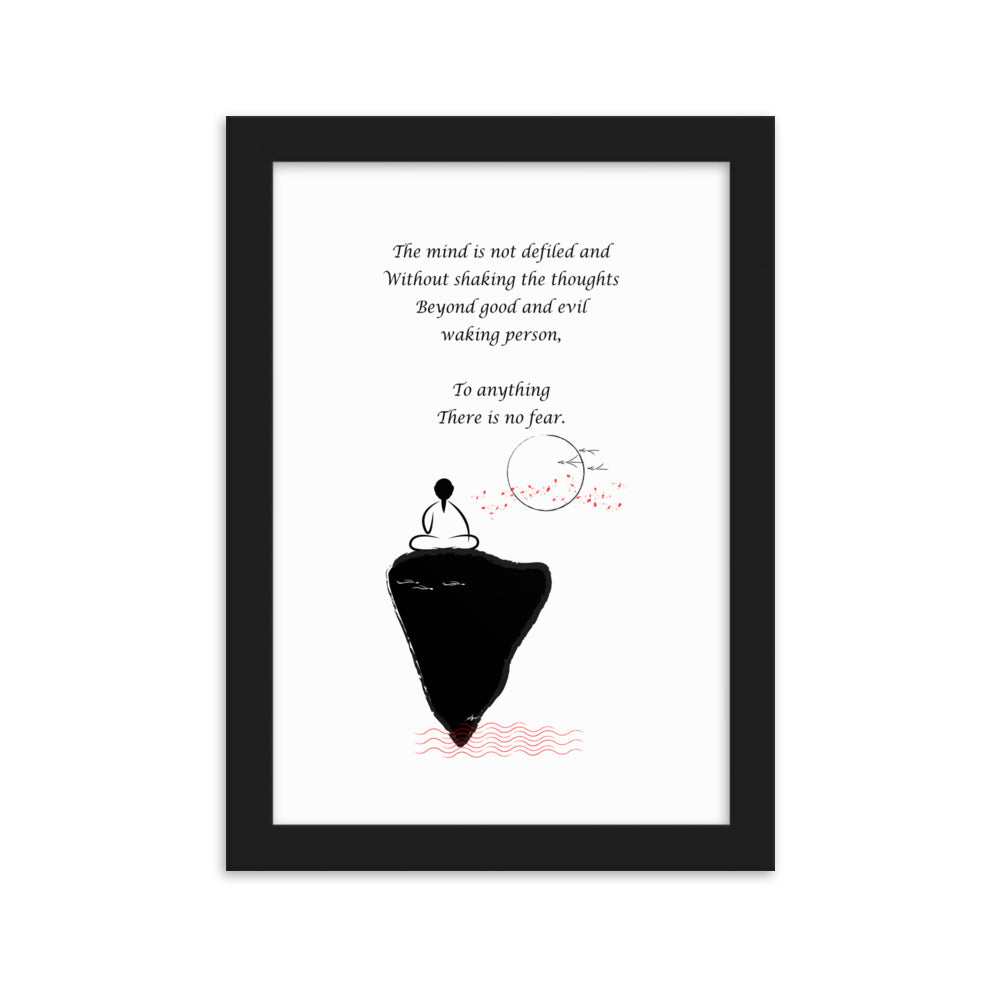 Framed matte paper poster_Waking person