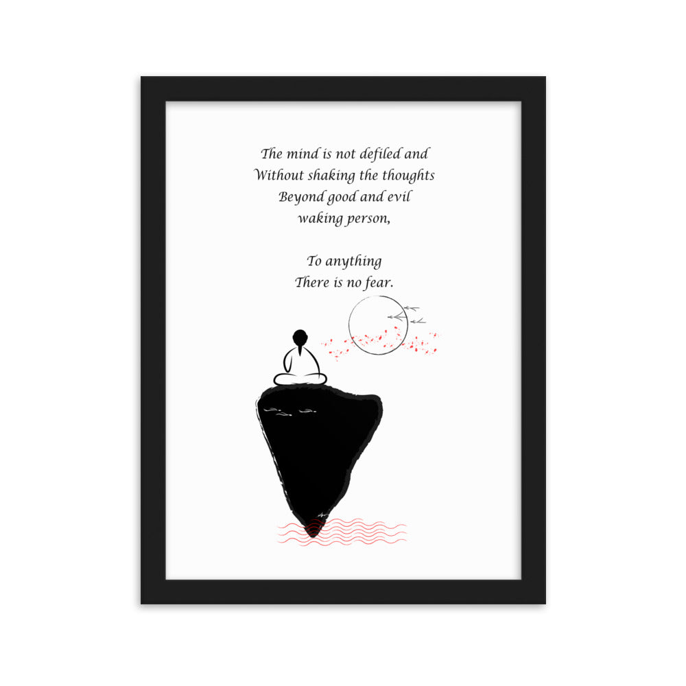 Framed matte paper poster_Waking person