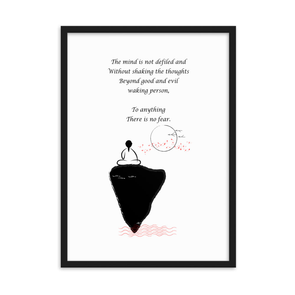 Framed matte paper poster_Waking person